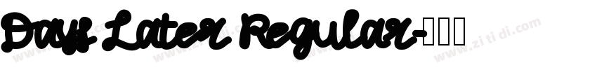 Days Later Regular字体转换